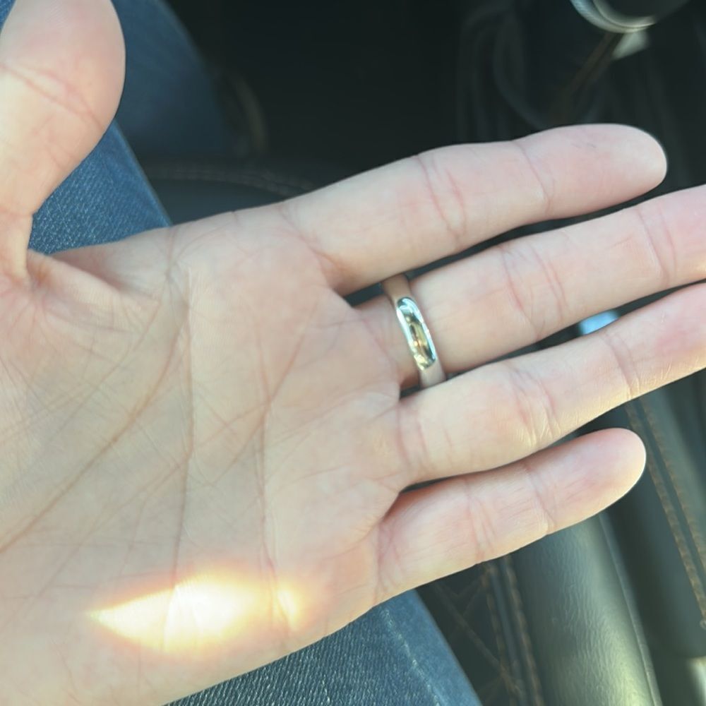 Amethyst Colored Silver Ring - image 5